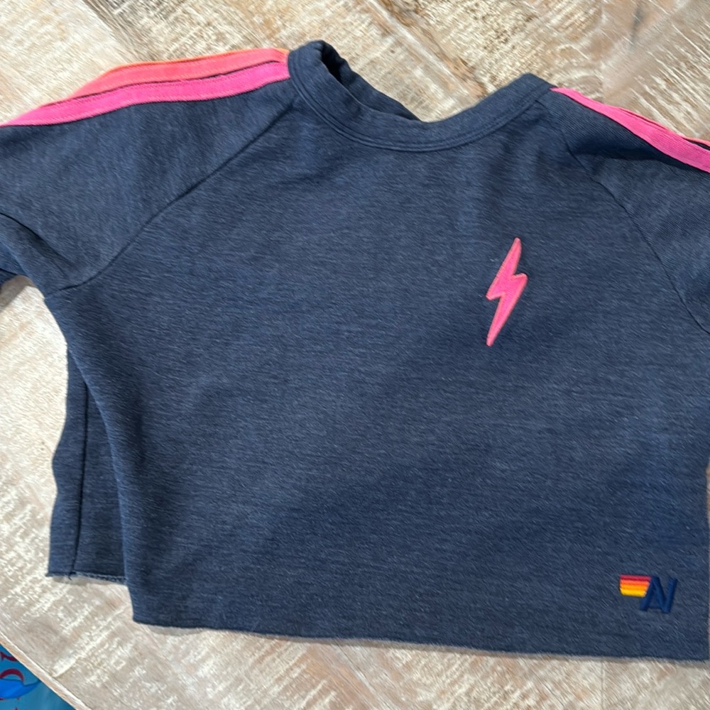 Women’s cropped Aviator Nation sweatshirt